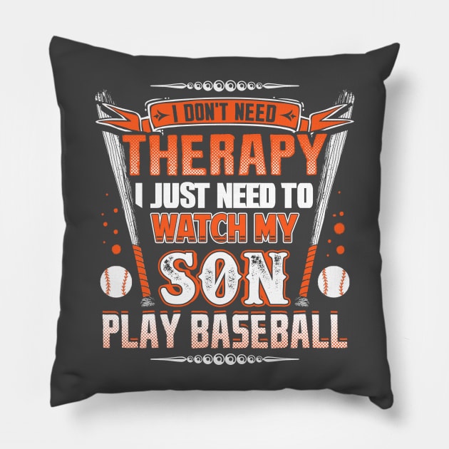 Proud Baseball Dad Pillow by obet619315