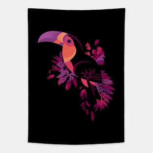 Toucan Silhouette 3 Tapestry