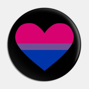 bi pride heart Pin