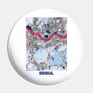 Seoul - South Korean MilkTea City Map Pin