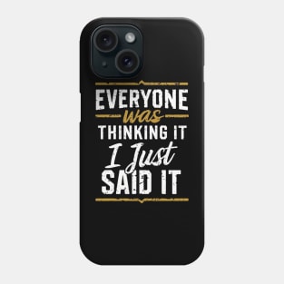 Unspoken Thoughts Phone Case