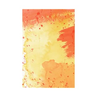 Orange splash watercolour T-Shirt