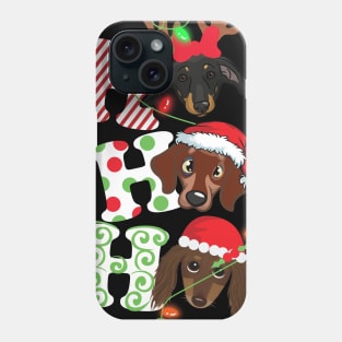 Ho Ho Ho Dachshund Phone Case