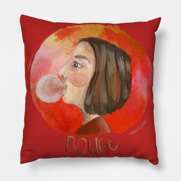 Rouge - Three Colors Trilogy Pillow by Susi V