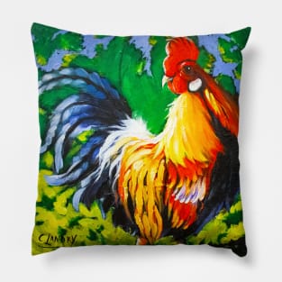 Colorful Rooster Pillow