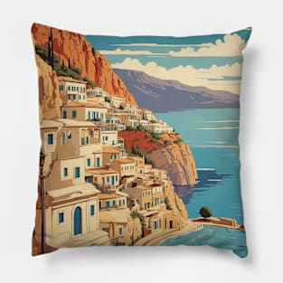 Ampelokipoi Greece Vintage Tourism Travel Pillow