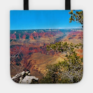 Grand Canyon Beautiful day Photo To travel is to live Tote