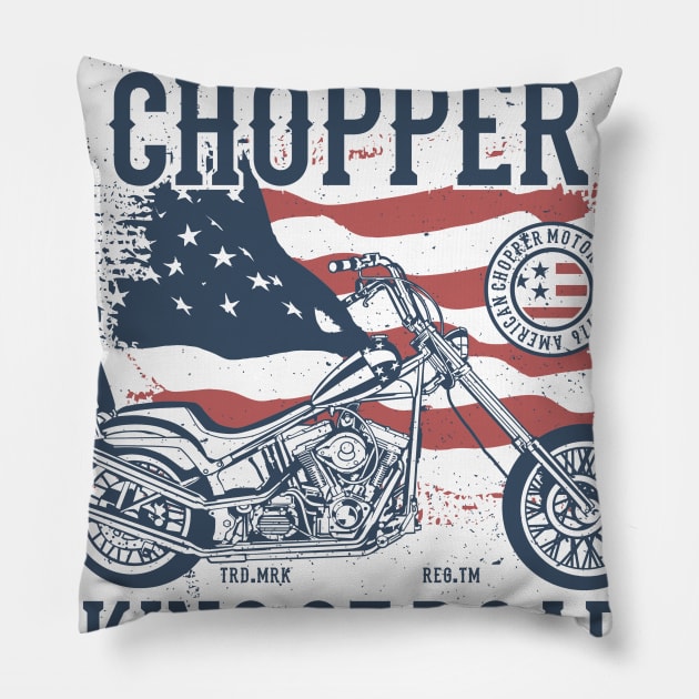 Motorcycle Shirt | American Made | American Chopper Tshirt | Choppers | Motorcycles Pillow by MrWatanabe