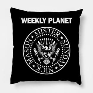 Weekly Planet vs Punk Icons Pillow