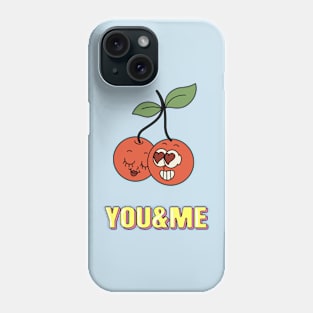 You & Me.Two Сherries Phone Case