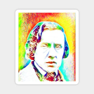 Frédéric Chopin Colourful Portrait | Frédéric Chopin Artwork 11 Magnet