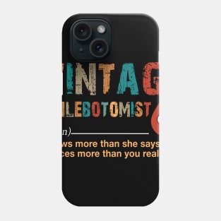 Vintage Phlebotomist Phone Case