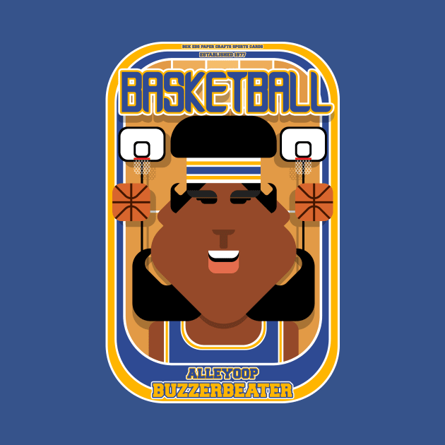 Basketball Blue Gold - Alleyoop Buzzerbeater - Aretha version by Boxedspapercrafts