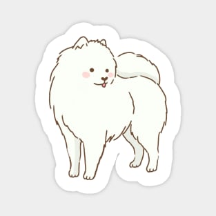 Cute samoyed dog smiling Magnet