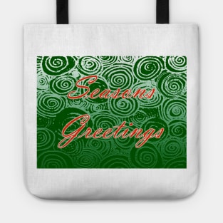 Seasons Greetings Swirls Tote