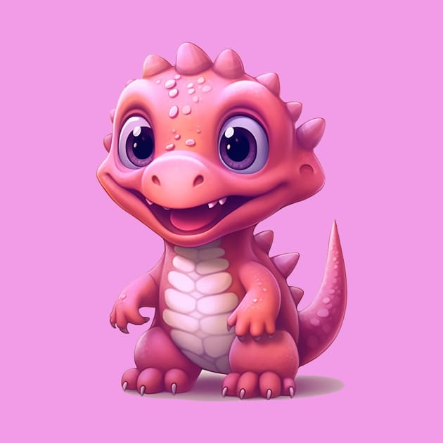 Cute Baby Dino by DavidLoblaw