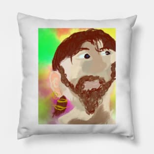 Hippie guy Pillow
