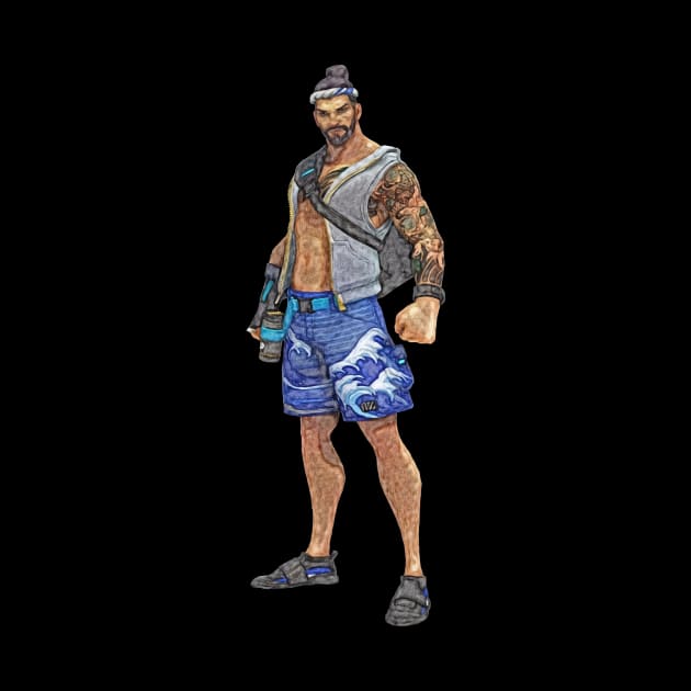 Overwatch Hanzo Wave Skin by Green_Shirts