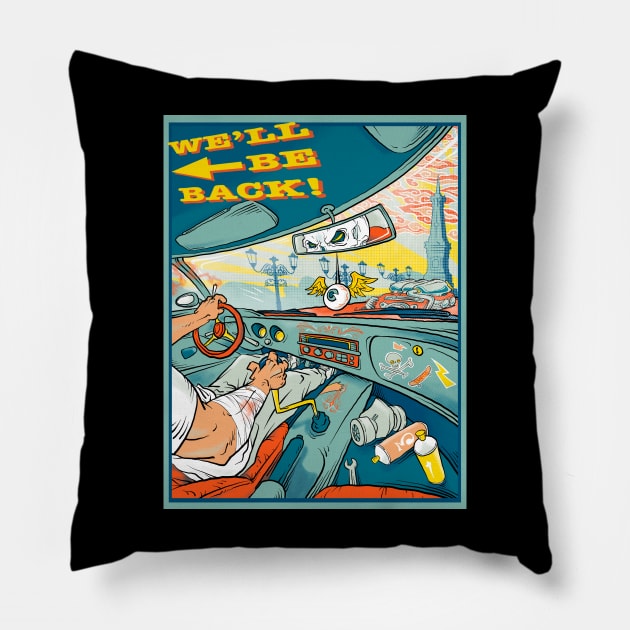 RACER Pillow by bayooart