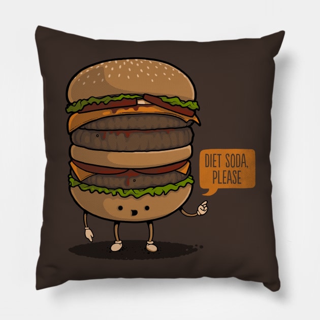 Diet Soda Pillow by Naolito