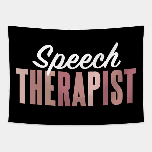 Speech Therapist Tapestry by Bododobird