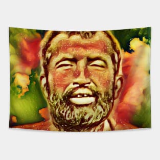 Ramakrishna Snow Portrait | Ramakrishna Artwork 15 Tapestry