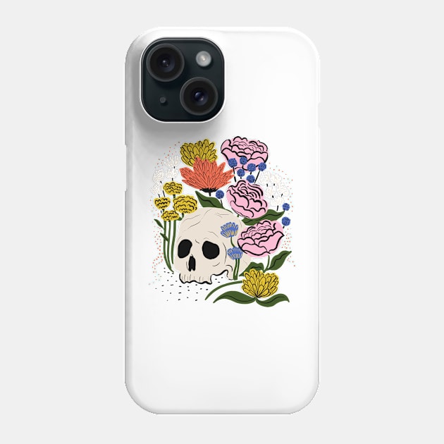 Skull Garden Phone Case by Taranormal