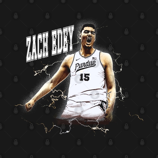 zach edey vintage design by jerrysanji