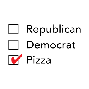 Republican Democrat Pizza T-Shirt