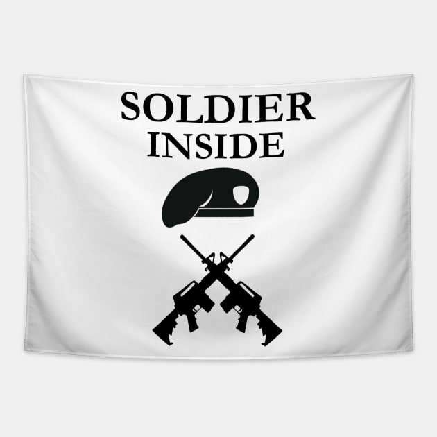 Soldier Inside - ready for war Tapestry by RIVEofficial