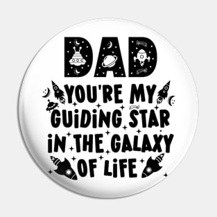 Fathers Day - Dad Quote - Dad Birthday - Daddy Gifts - Dad Star Pin