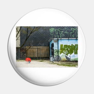 Little red elephant on playground Pin