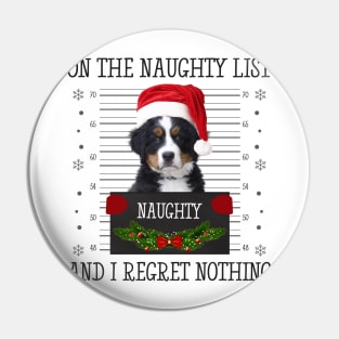 On The Naughty List, And I Regret Nothing Pin