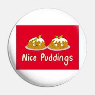 Nice puddings, cute Christmas pudding illustration. Pin