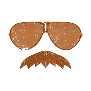 Da Bears - Ditka Mustache with Aviators T-Shirt