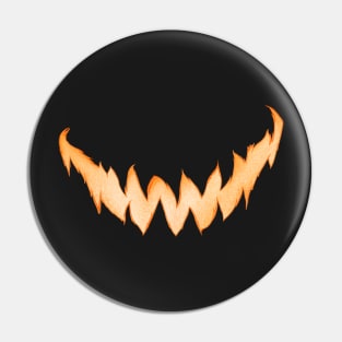 Pumpkin Spooky Smile - Black Pin