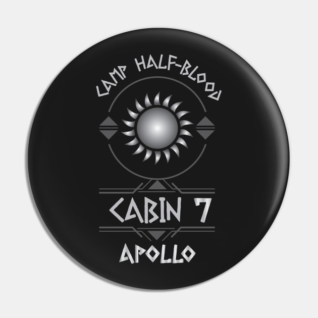 Cabin #7 in Camp Half Blood, Child of Apollo – Percy Jackson inspired design Pin by NxtArt