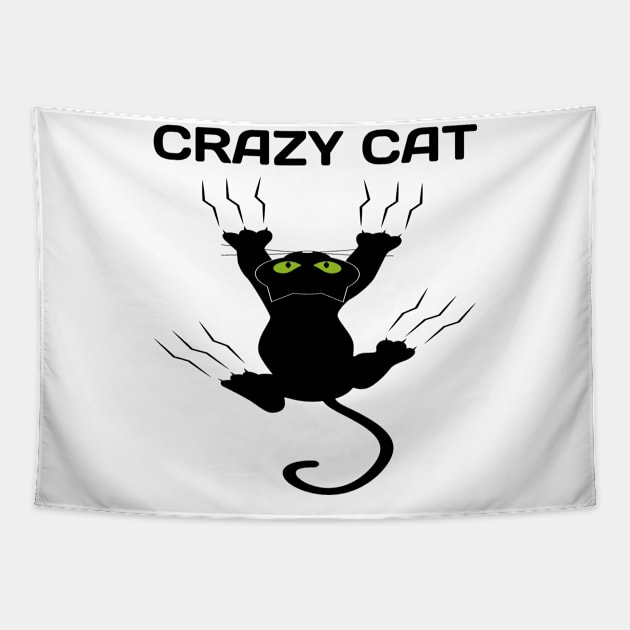 Funny CatGift Apparel Tapestry by houssem