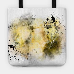 Yellow abstract watercolor background Tote