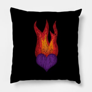 Heart on Fire Pillow