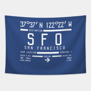 San Francisco International Airport SFO Tapestry