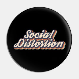 Social Distortion Retro Style Pin