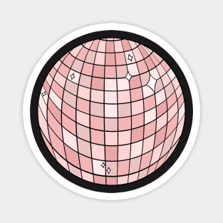 Pink Disco Ball Magnet