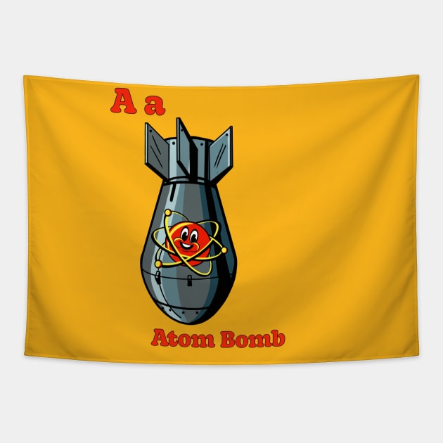 A is for ATOM BOMB Tapestry by ART by RAP