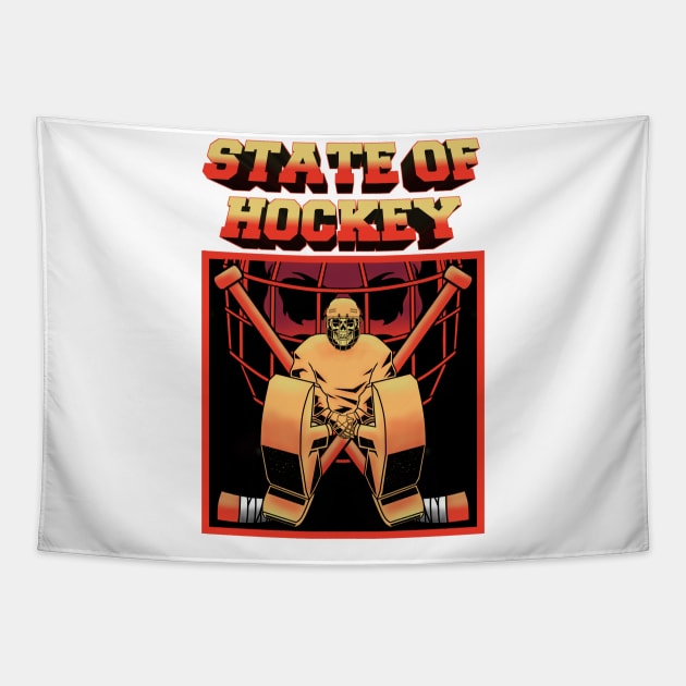 STATE OF HOCKEY Tapestry by BURN444