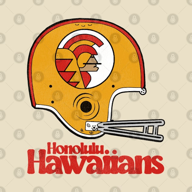 Defunct Honolulu Hawaiians Football Team Helmet