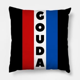 Gouda in Dutch Flag Vertical Pillow