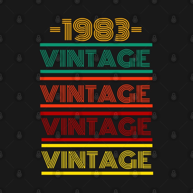 1983 Vintage Retro Colorful Design by docferds