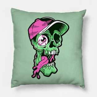 Zombie Baseball Player Pillow