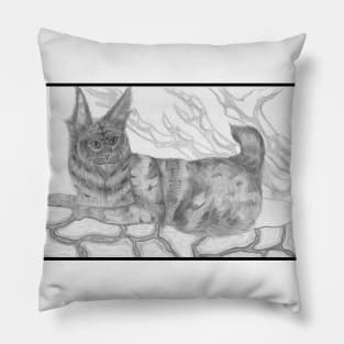 The Regal Bobcat Pillow